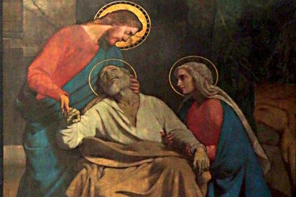 Mort de saint Joseph, église Saint-Jean-Baptiste de Belleville à Paris.