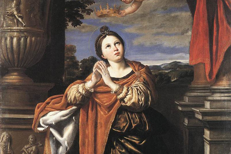 Sainte Agnès, v. 1620, Le Dominiquin.