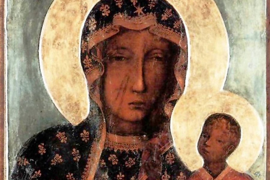 Vierge de Czestochowa, Pologne.