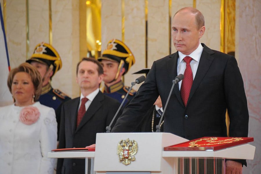 Investiture de Poutine comme président de la Russie le 7 mai 2012 (3e mandat).