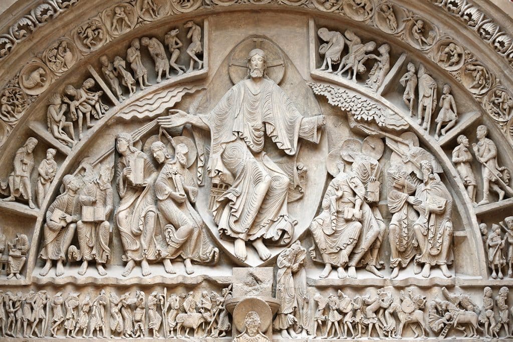 Basilique Sainte-Marie-Madeleine, Vézelay. Christ en Gloire. Moulage. Musée des monuments français.