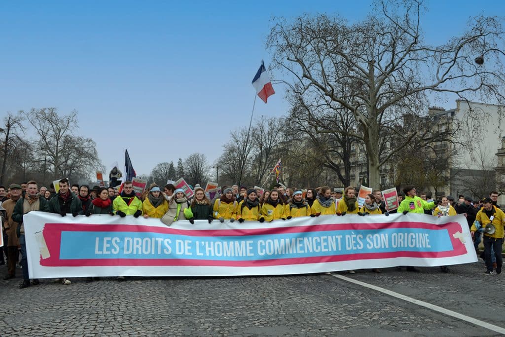 Marche pour la vie, Paris, 2019.