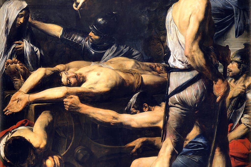 Le martyre de saint Processus et saint Martinien, 1629, Valentin de Boulogne (1591-1632).