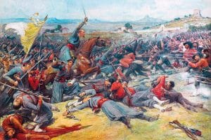 La bataille de Mentana, par Lionel Royer (1852-1926).