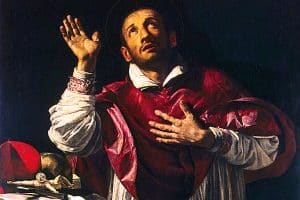 Saint Charles Borromée, Orazio Borgianni, v. 1610.