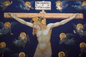La mort du Christ sur la Croix, vers 1305, Pietro Lorenzetti, basilique inférieure d’Assise.