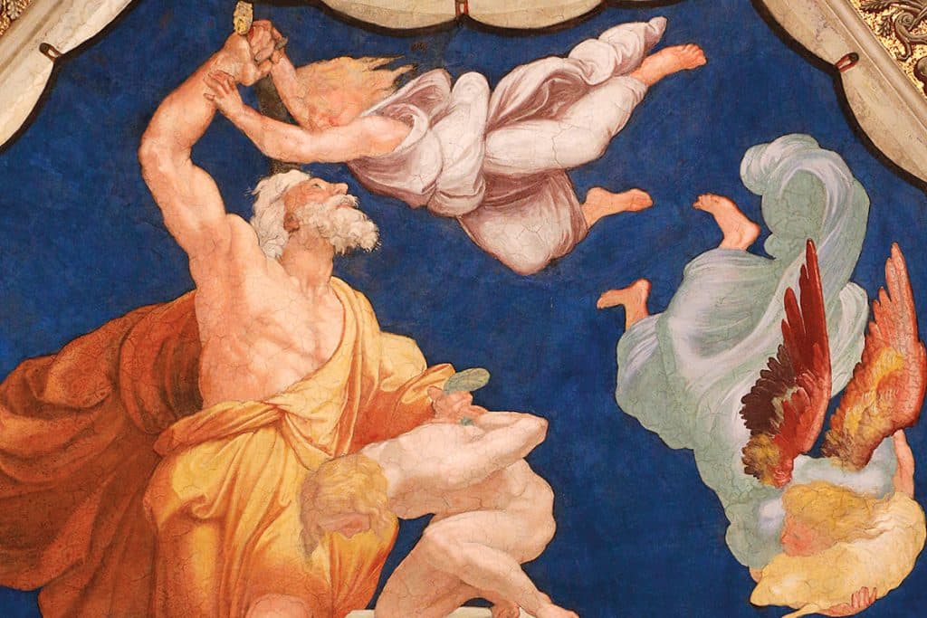 « Le sacrifice est l’acte suprême rendu à Dieu. » Le sacrifice d’Isaac, 1514, Raphaël, Musées du Vatican.