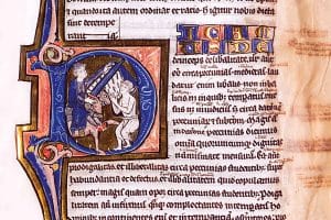 Manuscrit, traduction de l’Éthique d’Aristote par Robert Grosseteste (v. 1175-1253), érudit et évêque de Lincoln, en Angleterre, donné au Mont-Saint-Michel.