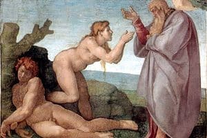 La création d’Ève, Michel-Ange, chapelle Sixtine, Vatican.