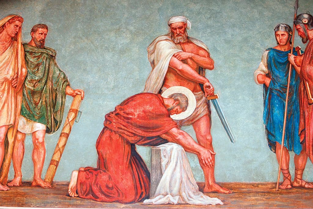 Le martyre de saint Paul, Paul Borel (1828-1913), église Saint-Paul, Lyon.