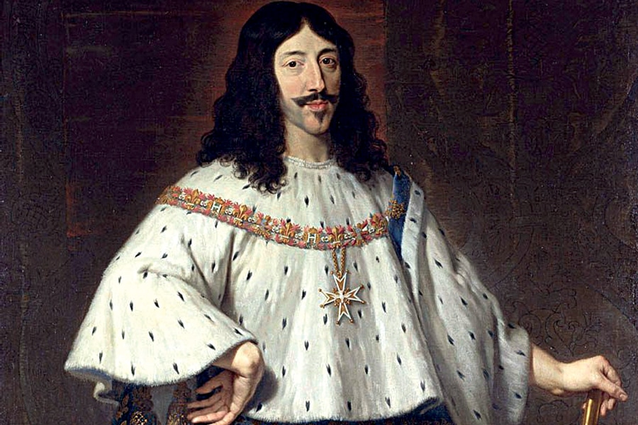 Louis XIII en costume de sacre (détail), Philippe de Champaigne, Royal Collection.