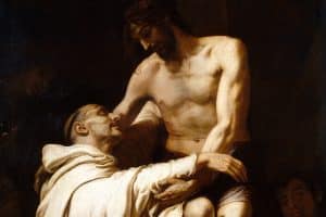 Le Christ embrassant saint Bernard, Francisco Ribalta.
