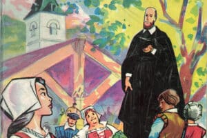 Couverture de l’ouvrage Saint François de Sales, de l’abbé Francis Saunier, paru en 1995 dans la collection «Belles histoires, belles vies », aux Éditions Fleurus.